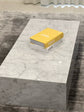 Carrara White Plinth Coffee Table